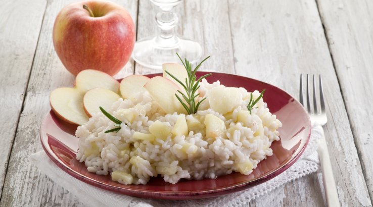 Ризото з яблуками та сиром