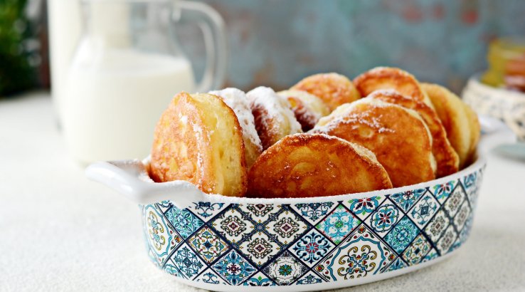 Дріжджові млинці з кисломолочного сиру