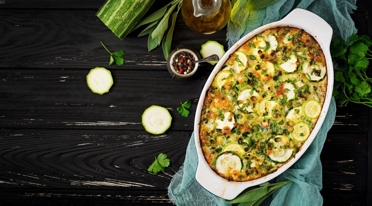 Кабачкова запіканка з сиром