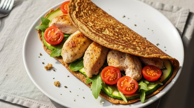 Корисна шаурма з кабачка