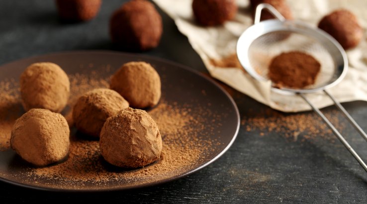 Трюфелі з темного шоколаду