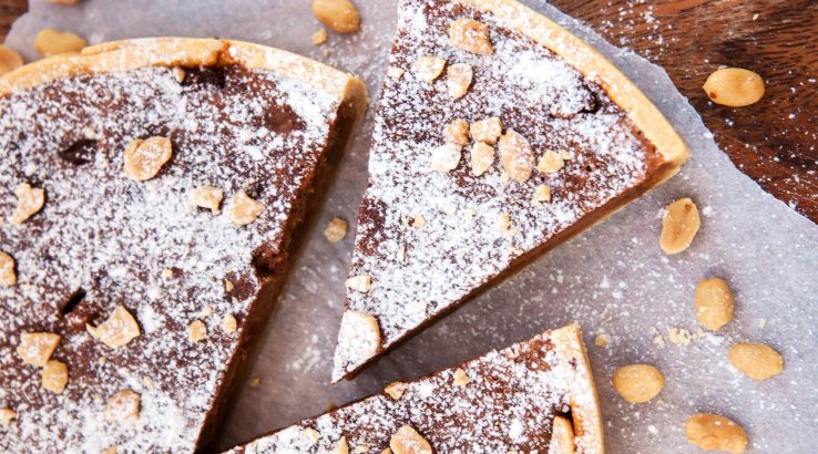 Тарт з вареним згущеним молоком