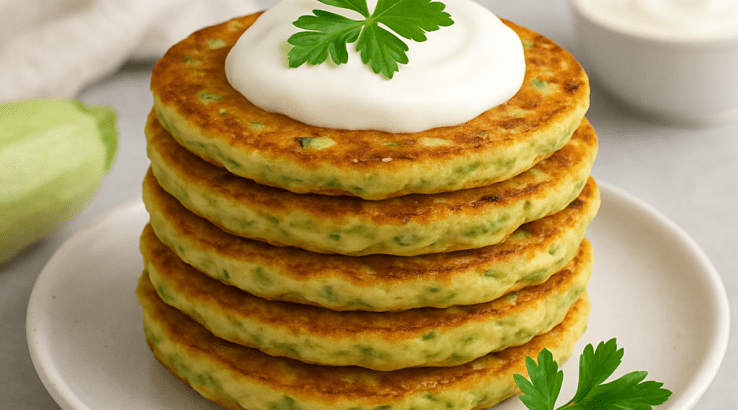 Корисні кабачкові млинці із ніжним соусом