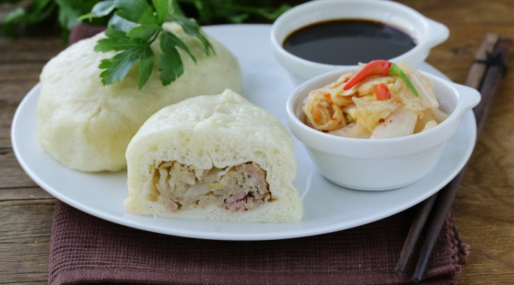 Корейські пиріжки на парі пігоді