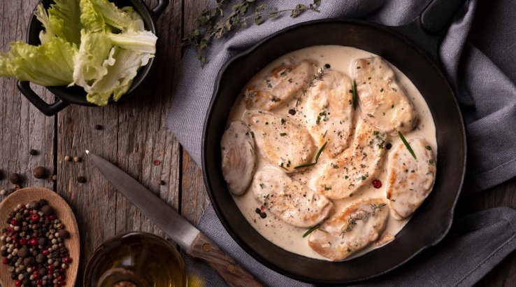 Вершкова куряча грудка