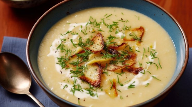 Веганський картопляний суп