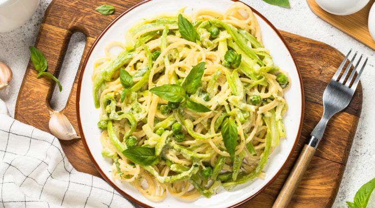 Паста с кабачком и сыром