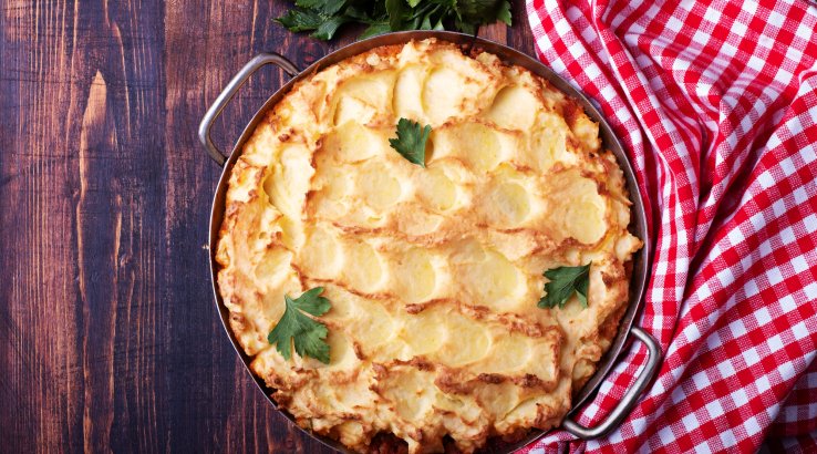 Картопляний листковий пиріг