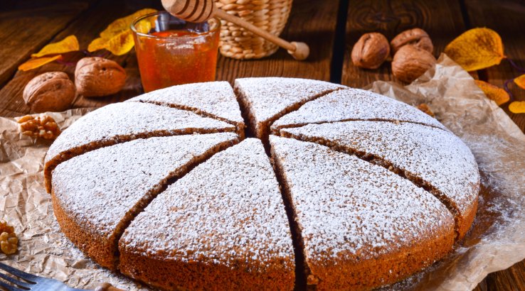 Пісний пиріг з медом