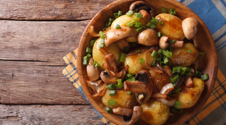 Картопля з грибами у рукаві