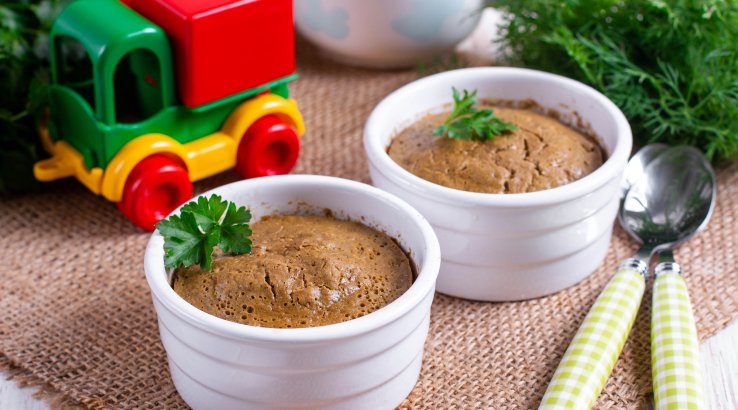 Печінкове суфле з грибами