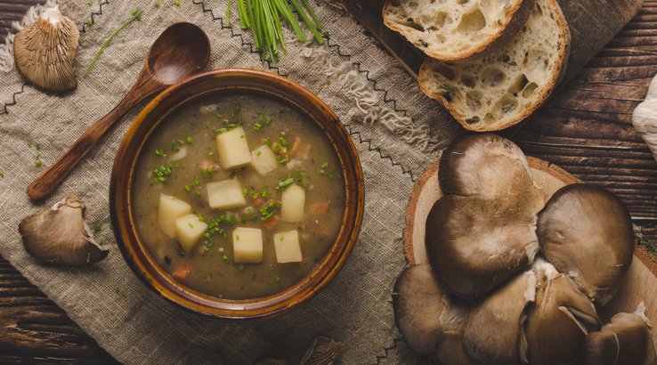 Сирний суп з гливами - рецепт