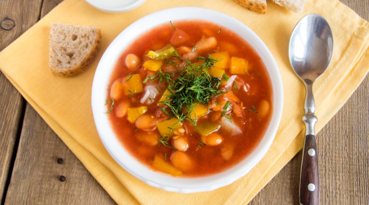 Суп з квасолею без м’яса
