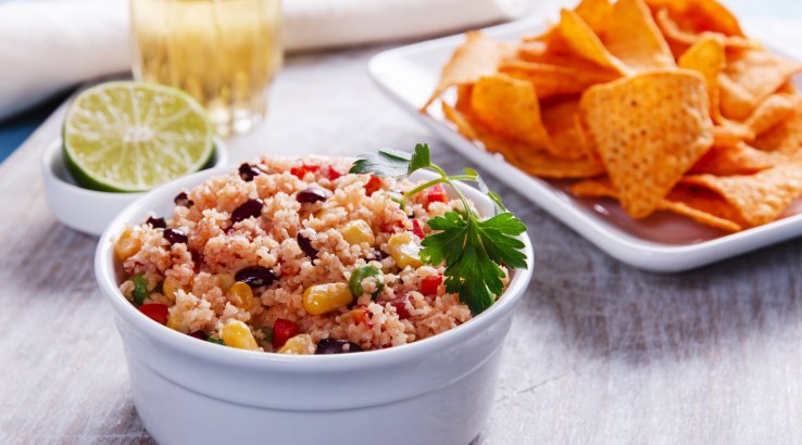 Кускус з кукурудзою і квасолею