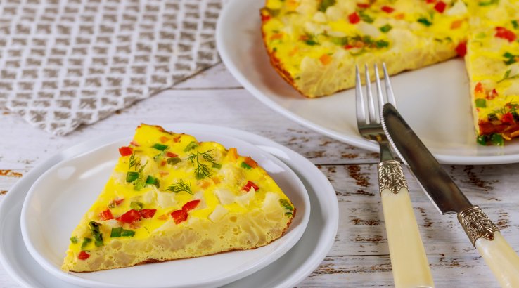 Омлет з цвітною капустою в мультиварці