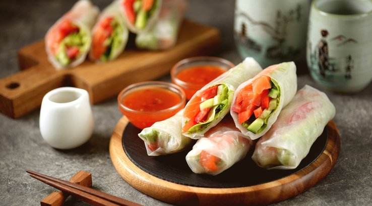 Сякэ фреш — спринг-роллы