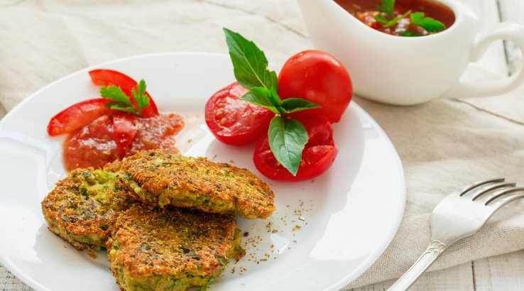 Картопляні котлети з горохом