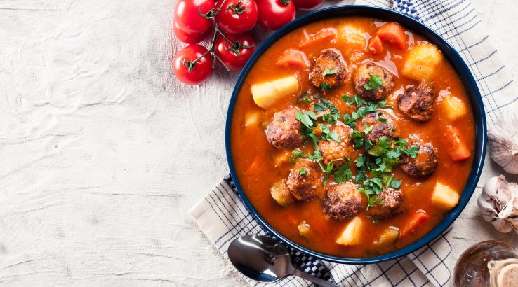 Суп с фрикадельками