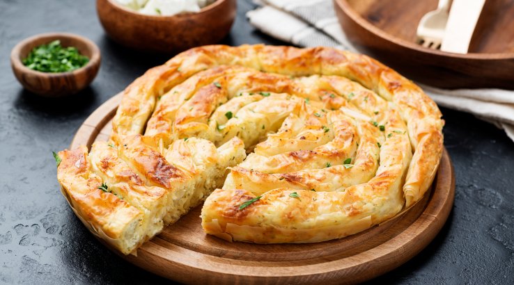 Пиріг філо зі шпинатом