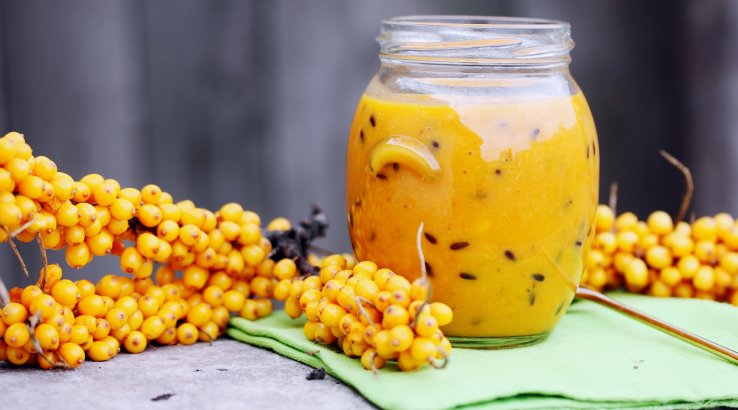 Облепиха, протертая с сахаром