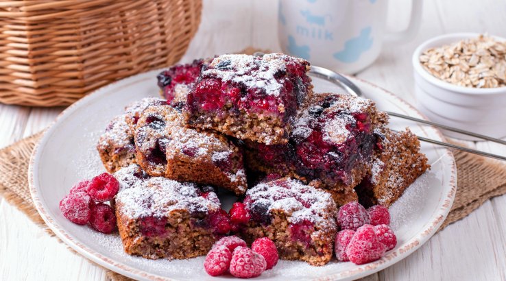Вівсяний кекс з ягодами