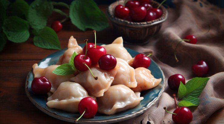 Вареники з черешнею