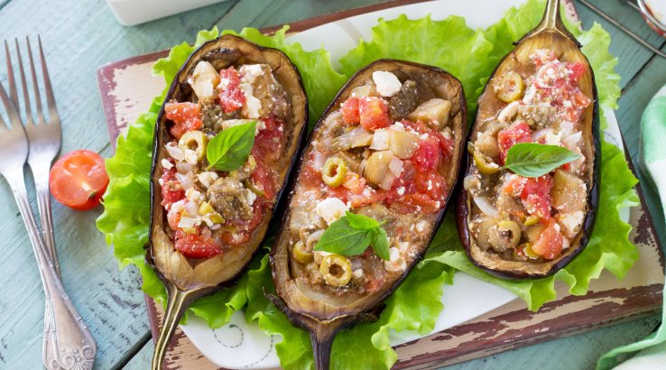 Фаршировані баклажани з фетою