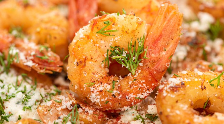 Креветки з сиром