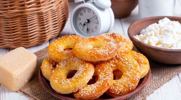 Домашні бублики з кунжутом