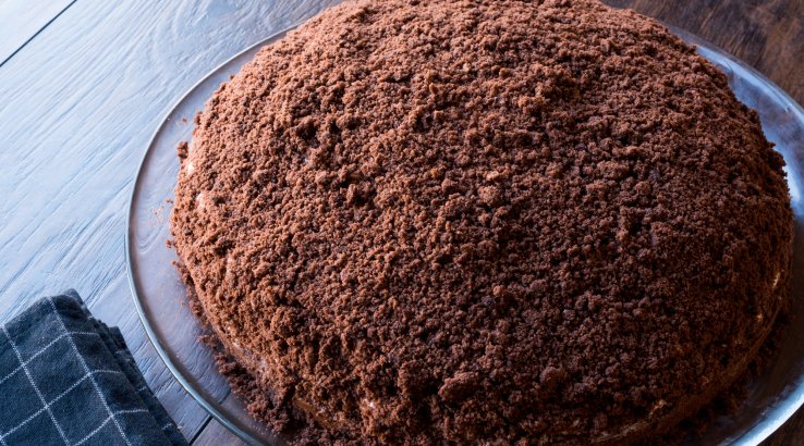 Шоколадний торт "Три склянки"