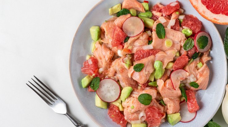 Форель з редискою