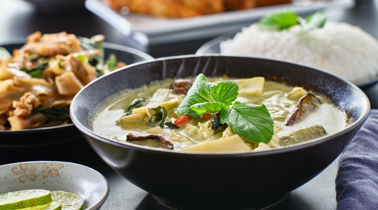 Зелене карі з рибою