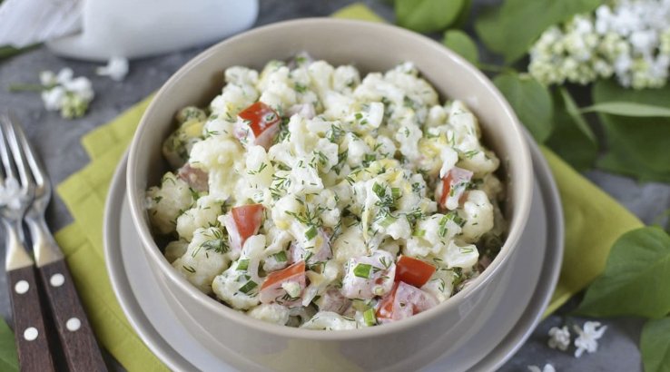 Салат із цвітною капустою