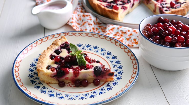 Пиріг із замороженими ягодами