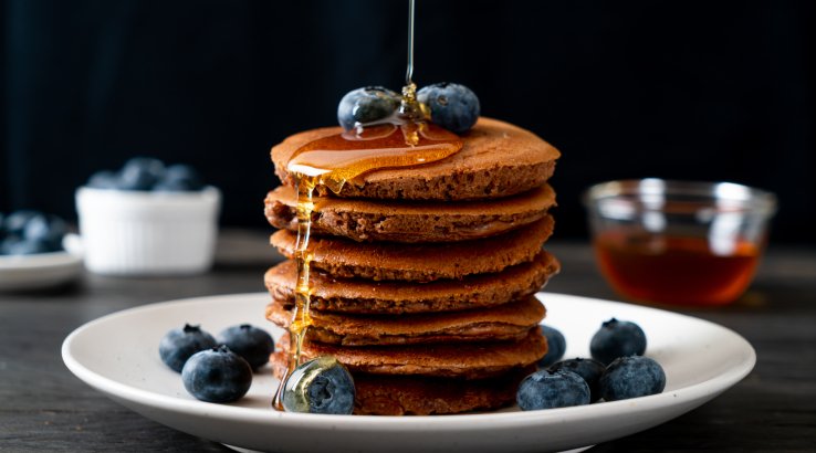 Шоколадно-кокосові панкейки