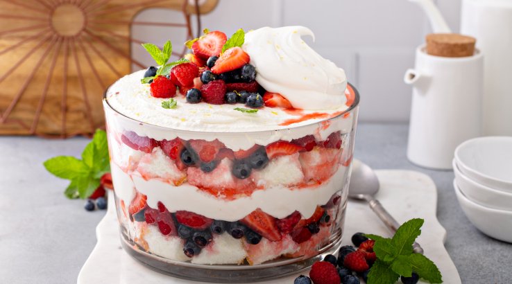 Ягідно-вершковий десерт