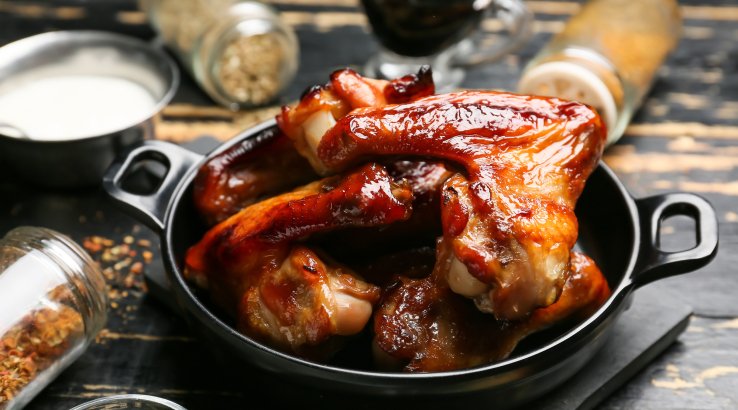 Смажені курячі крильця