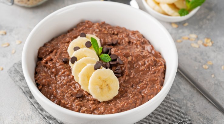 Бананова-шоколадна вівсянка