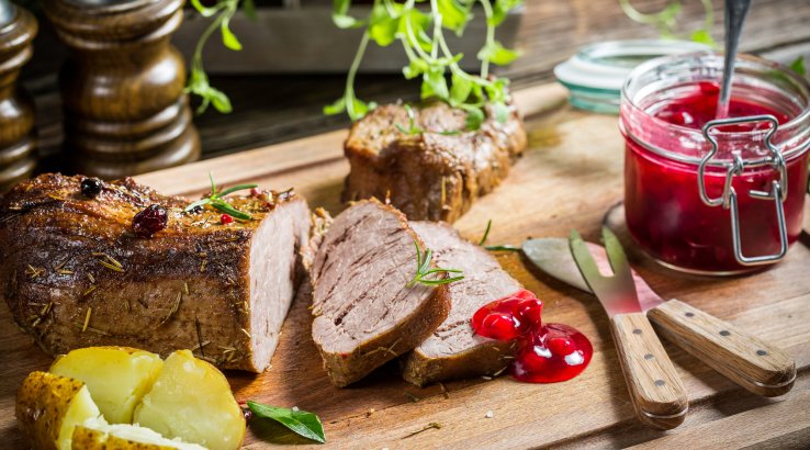 Журавлинна підлива для м'яса із цедрою