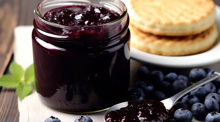 Чорничний конфітюр за 5 хвилин