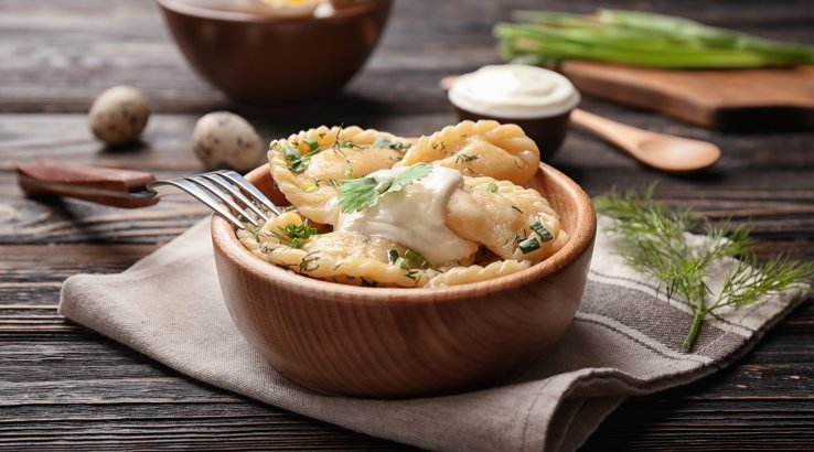 Вареники з квасолею — рецепт