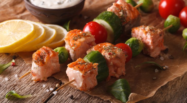 Шашлик із сьомги