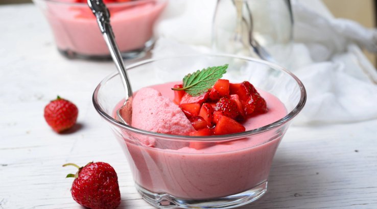 Полуничний десерт