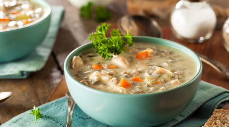 Суп з курятиною і перловкою