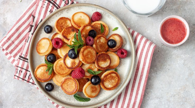 Сирні міні-панкейки