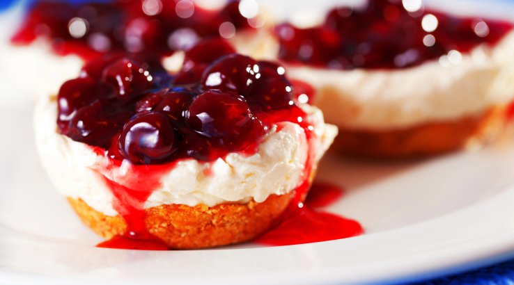 Чизкейки з вишнями