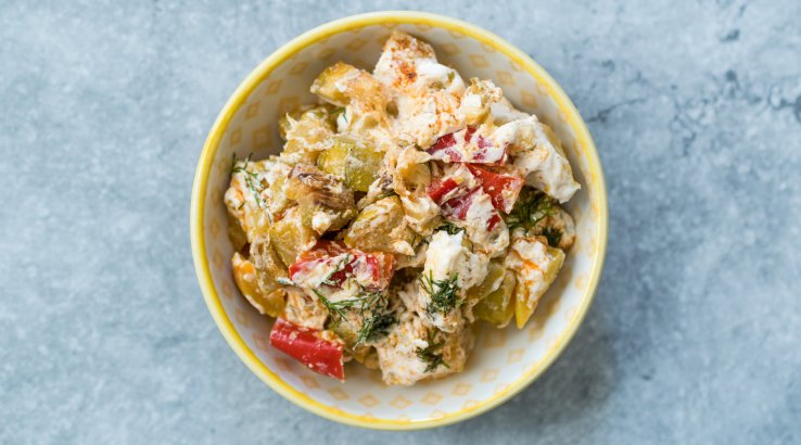 Салат з баклажанами та йогуртом