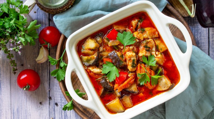 М’ясо з баклажанами по-грузинськи