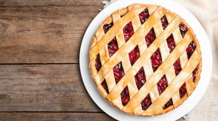 Пирог с клюквой