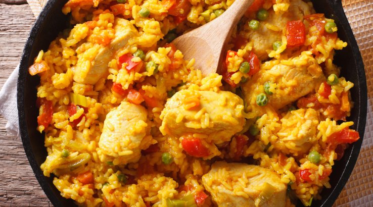 Паелья з куркою
